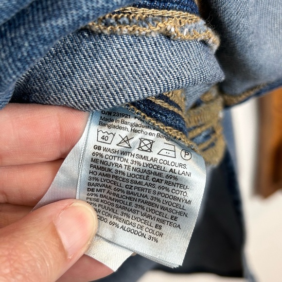 H&M Denim Tunic Jacket, XS, NWT, oversized & unique style Classic Streetwear - Picture 6 of 7